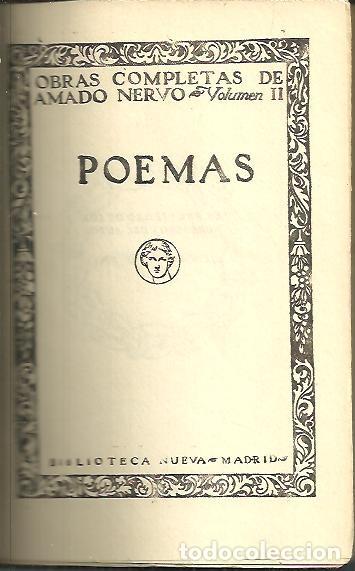 Libros: POEMAS. - NERVO, Amado. - Foto 1