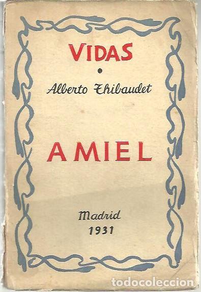 Libros: AMIEL. - THIBAUDET, Alberto. - Foto 1