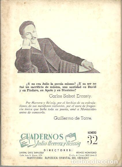 Libros: CUADERNOS. JULIO HERRERA Y REISSIG. NUM. 32. - REVISTA. - Foto 1