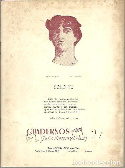 Libros: CUADERNOS. JULIO HERRERA Y REISSIG. NUM. 27. - REVISTA. - Foto 1