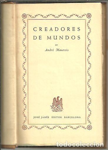 Libros: CREADORES DE MUNDOS. - MAUROIS, Andr&eacute;. - Foto 1