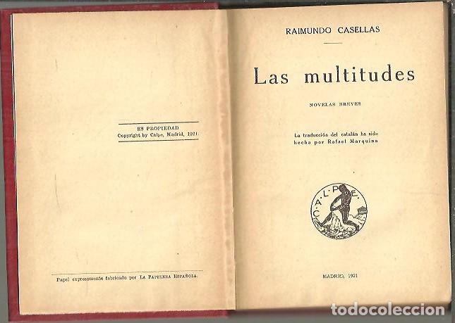 Libros: LAS MULTITUDES. - CASELLAS, Raimundo. - Foto 1