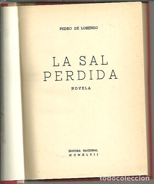 Libros: LA SAL PERDIDA. - LORENZO, Pedro de. - Foto 1