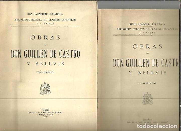 Libros: OBRAS. - DE CASTRO Y BELLVIS, Guill&eacute;n. - Foto 1