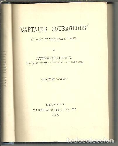 Libros: CAPTAINS COURAGEOUS. - KIPLING, Rudyard. - Foto 1