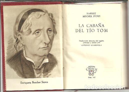 Libros: LA CABA&Ntilde;A DEL TIO TOM. - BEECHER STOWE, Harriet. - Foto 1