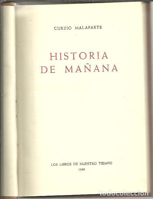 Libros: HISTORIA DE MA&Ntilde;ANA. - MALAPARTE, Curzio. - Foto 1