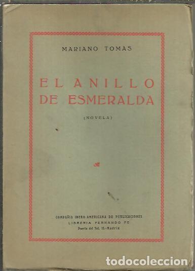 Libros: EL ANILLO DE ESMERALDA. - TOMAS, Mariano. - Foto 1