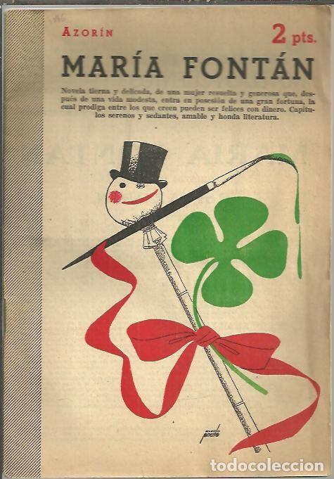 Libros: MARIA FONTAN. - AZORIN. - Foto 1