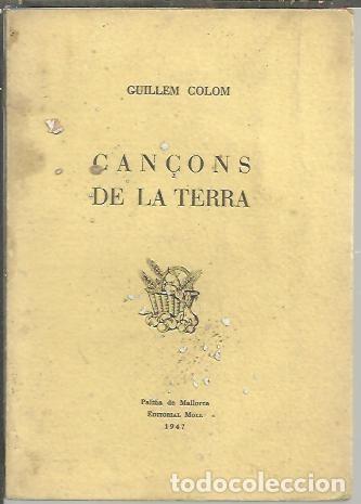 Libros: CAN&Ccedil;ONS DE LA TERRA. - COLOM, Guillem. - Foto 1
