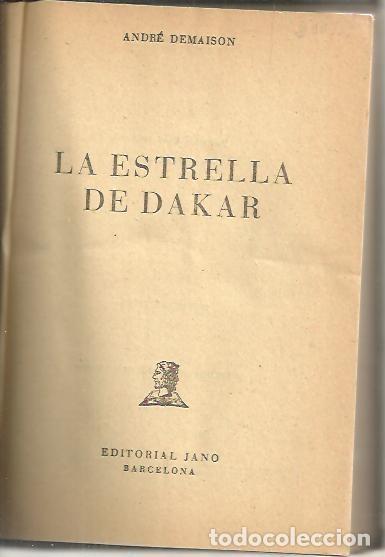 Libros: LA ESTRELLA DE DAKAR. - DEMAISON, Andr&eacute;. - Foto 1