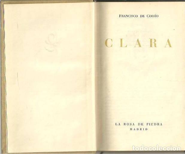 Libros: CLARA. - COSSIO, Francisco de. - Foto 1