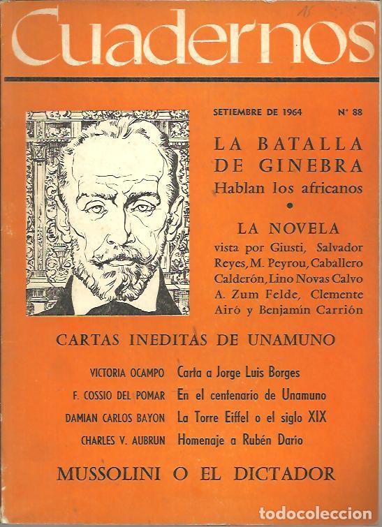 Libros: CUADERNOS. N. 88. - REVISTA. - Foto 1