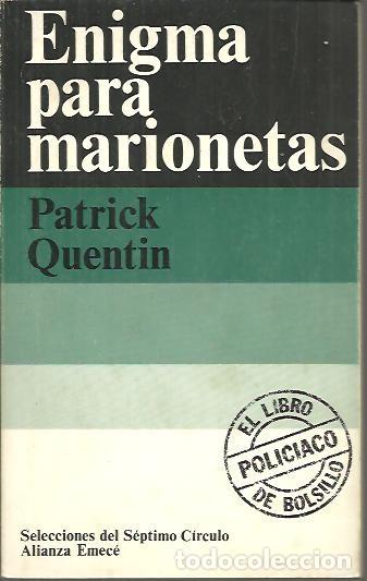 Libros: ENIGMA PARA MARIONETAS. - QUENTIN, Patrick. - Foto 1