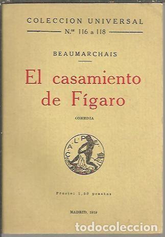 Libros: EL CASAMIENTO DE FIGARO. - BEAUMARCHAIS. - Foto 1