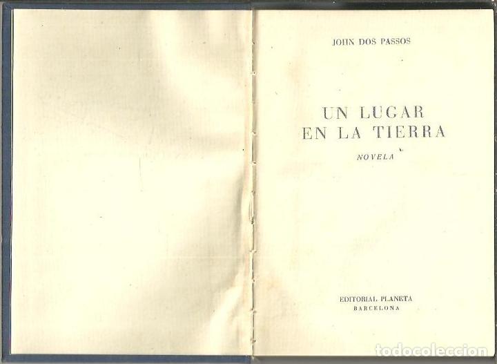 Libros: UN LUGAR EN LA TIERRA. - DOS PASSOS, John. - Foto 1