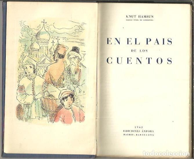 Libros: EN EL PAIS DE LOS CUENTOS. - HAMSUN, Knut. - Foto 1