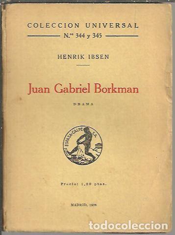 Libros: JUAN GABRIEL BORKMAN. - IBSEN, Henrik. - Foto 1