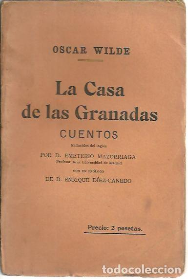 Libros: LA CASA DE LAS GRANADAS. CUENTOS. - WILDE, Oscar. - Foto 1