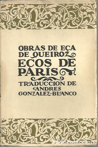 Libros: ECOS DE PARIS. - QUEIROZ, E&ccedil;a de. - Foto 1