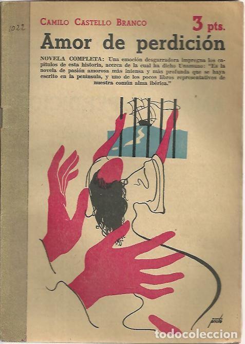 Libros: AMOR DE PERDICION. - CASTELLO BRANCO, Camilo. - Foto 1