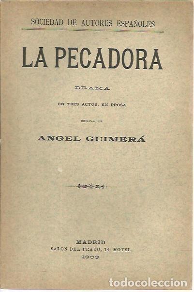 Libros: LA PECADORA. - GUIMERA, Angel. - Foto 1