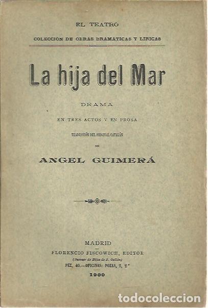 Libros: LA HIJA DEL MAR. - GUIMERA, Angel. - Foto 1
