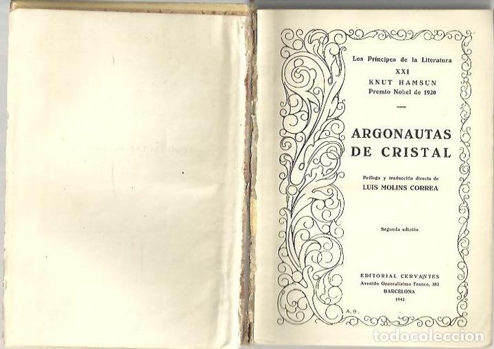 Libros: ARGONAUTAS DE CRISTAL. - HAMSUN, Knut. - Foto 1