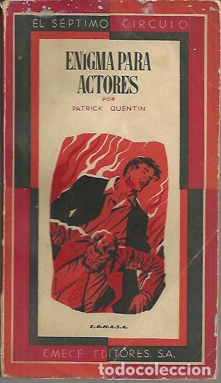 Libros: ENIGMA PARA ACTORES. - QUENTIN, Patrick. - Foto 1