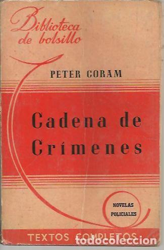 Libros: CADENA DE CRIMENES. - CORAM, Peter. - Foto 1