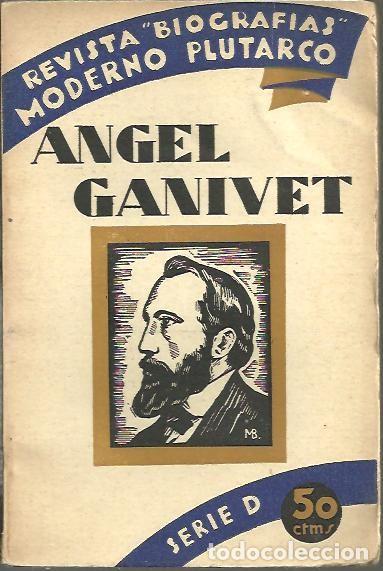 Libros: ANGEL GANIVET. - GONZALEZ BLANCO, Edmundo. - Foto 1