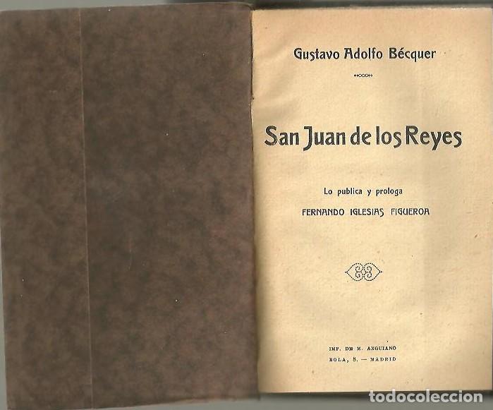 Libros: SAN JUAN DE LOS REYES. - BECQUER, Gustavo A. - Foto 1