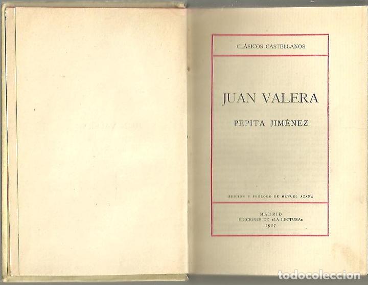 Libros: PEPITA JIMENEZ. - VALERA, Juan. - Foto 1