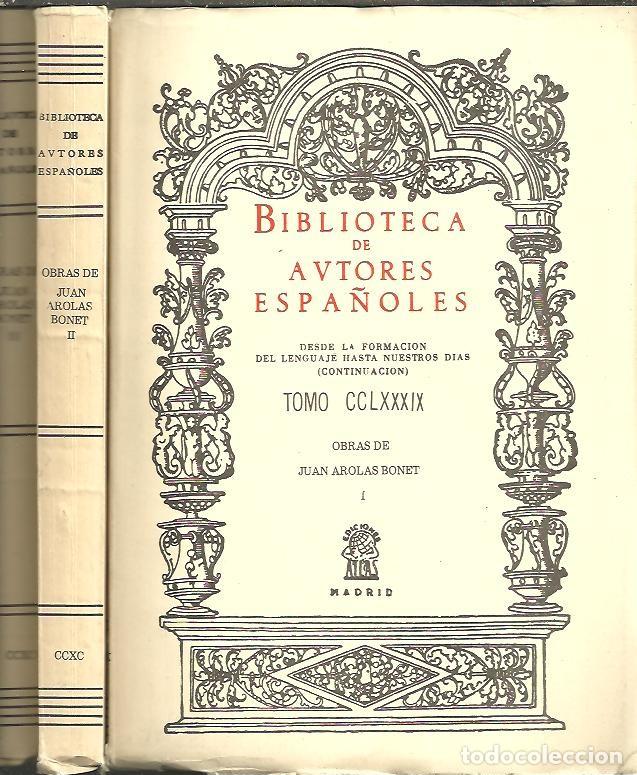 Libros: OBRAS DE JUAN AROLAS BONET. - AROLAS BONET, Juan. - Foto 1
