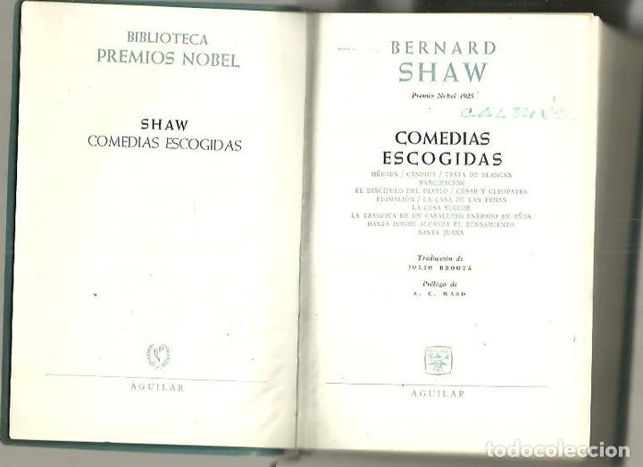 Libros: COMEDIAS ESCOGIDAS. - SHAW, Bernard. - Foto 1