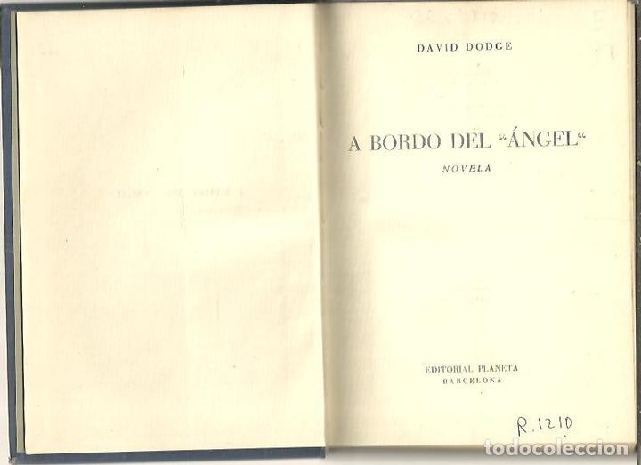 Libros: A BORDO DEL ANGEL. - DODGE, David. - Foto 1