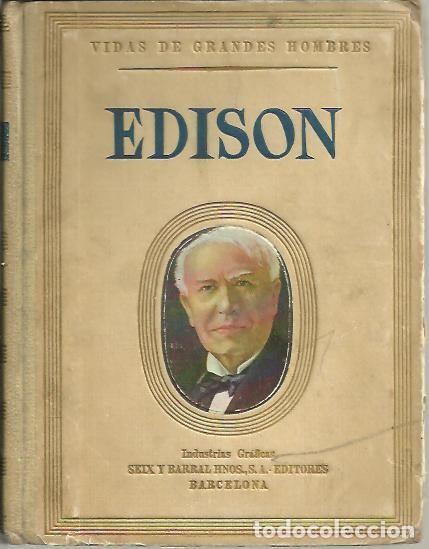 Libros: VIDA DE EDISON. - MORALES, M. - Foto 1