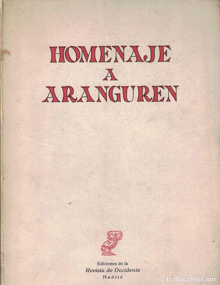 Libros: Homenaje a Aranguren - - Foto 1