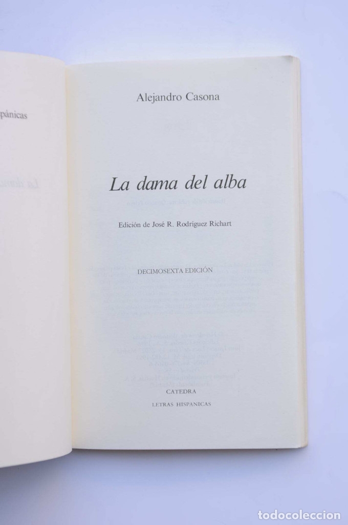Libros: La dama del Alba - CASONA, Alejandro - Foto 2