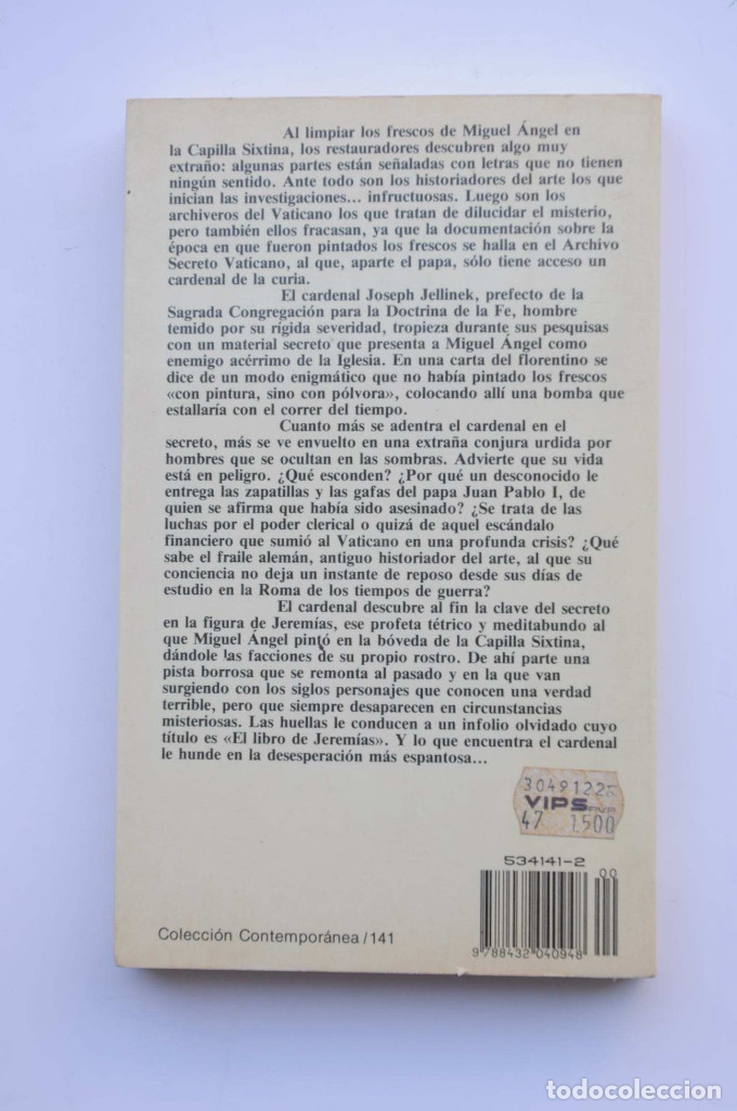 Libros: La conjura sixtina - VANDENBERG, Philipp - Foto 3