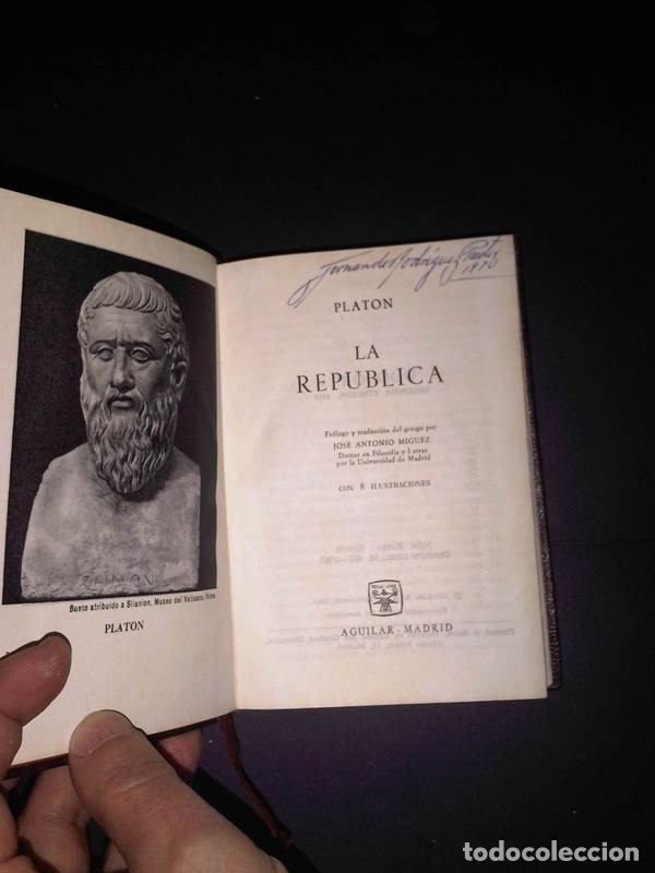 Libros: Joya n120, Plat&oacute;n, La Rep&uacute;blica, Aguilar - Foto 4
