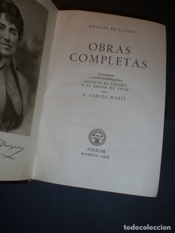 Libros: Joya 042, Obras Completas, Rosal&iacute;a de Castro, Aguilar - Foto 5