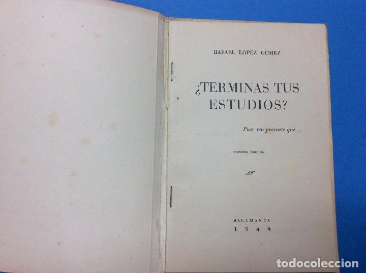 Libros: &iquest;Terminas tus Estudios? 1949 - Foto 2