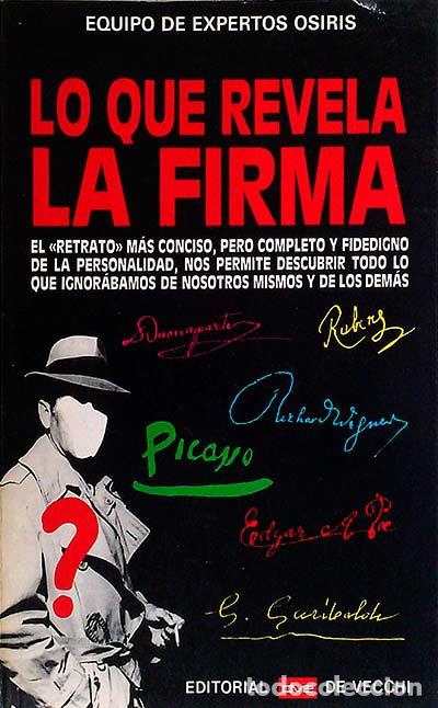 Libros: Lo que revela la firma - EQUIPO DE EXPERTOS OSIRIS - Foto 1