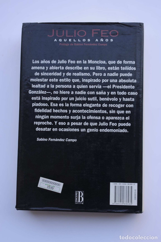 Libros: Aquellos A&ntilde;os - FEO, Julio - Foto 4