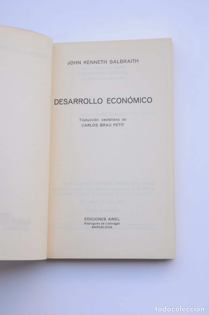 Libros: Desarrollo econ&oacute;mico - GALBRAITH, John Kenneth - Foto 2