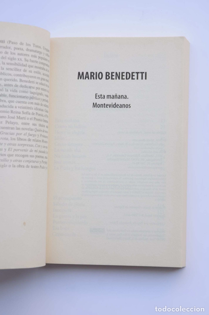 Libros: Esta ma&ntilde;ana. Montevideanos - BENEDETTI, Mario - Foto 2