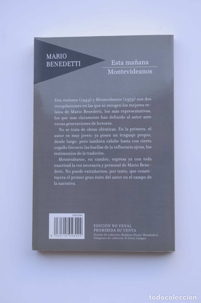 Libros: Esta ma&ntilde;ana. Montevideanos - BENEDETTI, Mario - Foto 3