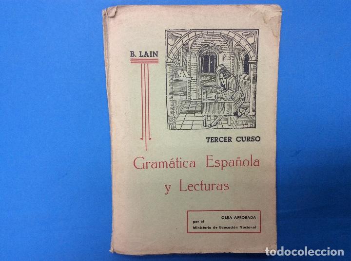 Libros: Gram&aacute;tica Espa&ntilde;ola y Lecturas - 1944 - Foto 1