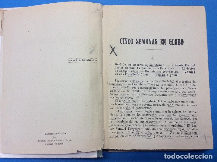 Libros: Cinco Semanas En Globo -1941 - Foto 3